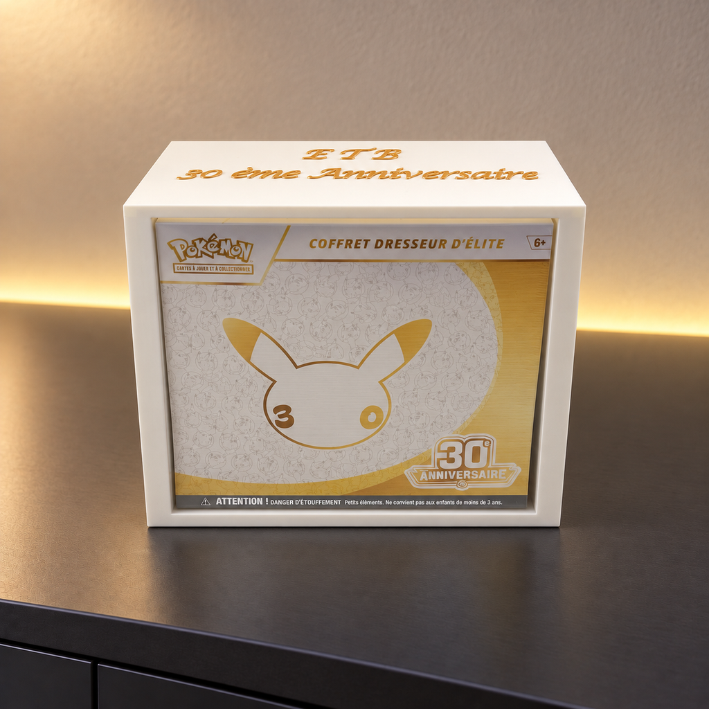 Protection ETB 30 ans - ÉDITION LIMITÉE - Coffret Dresseur d'Élite Pokémon (Blanc & Or)