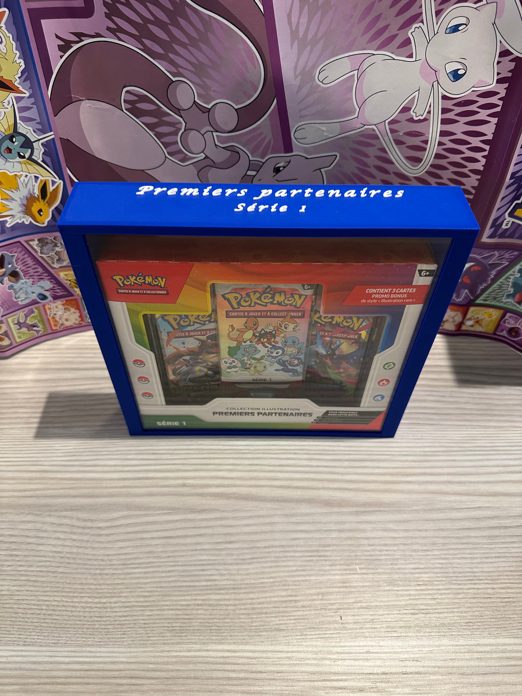BLEU Boîte de protection — Coffret Pokémon Premiers Partenaires Séries 1, 2 & 3