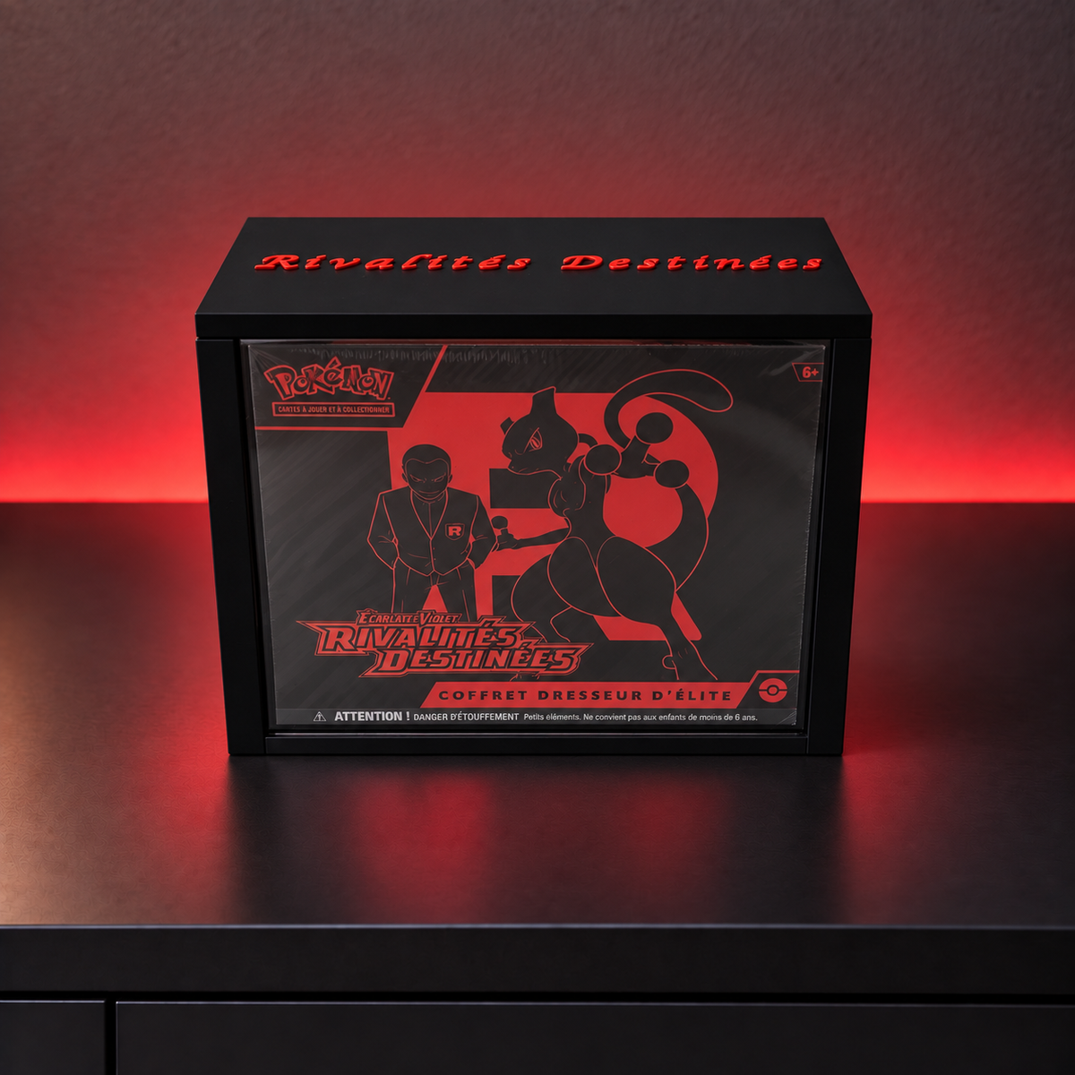 Protection ETB Rivalités Destinées EV10 - Coffret Dresseur d'Élite Pokémon (Noir & Rouge)