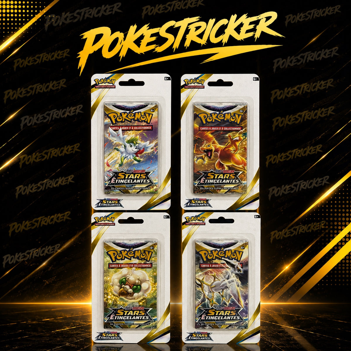 Art Set Stars Étincelantes (EB09) - Lot de blisters cartonnés Pokémon