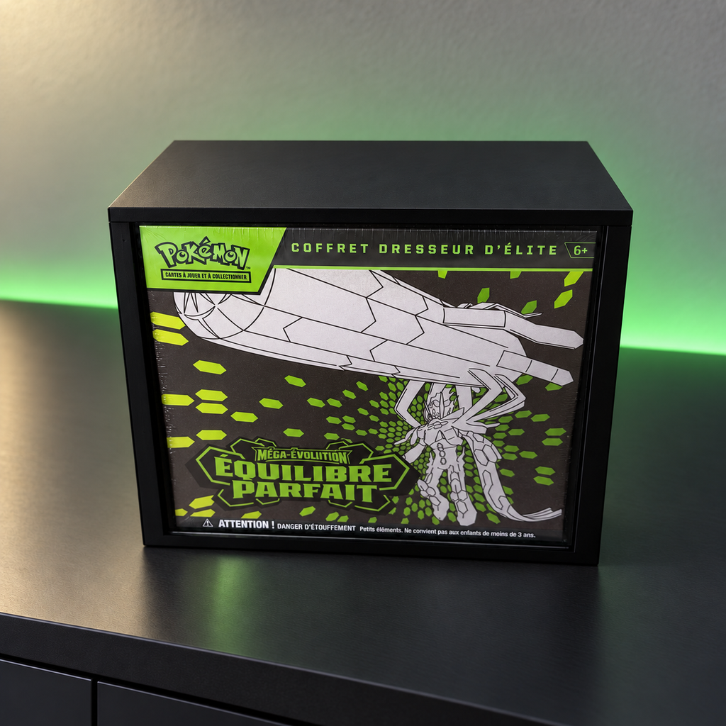 Protection ETB  sans texte - Coffret Dresseur d'Élite Pokémon - Noir