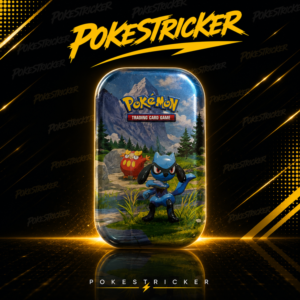 Mini Tin Pokémon Héros Transcendants ME2.5 - Méga-Évolution - Riolu & Darumarond
