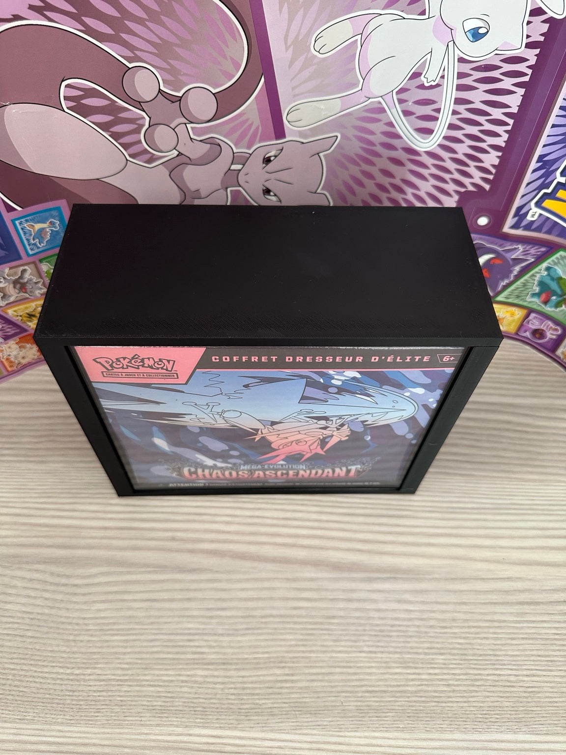 Protection ETB  sans texte - Coffret Dresseur d'Élite Pokémon - Noir