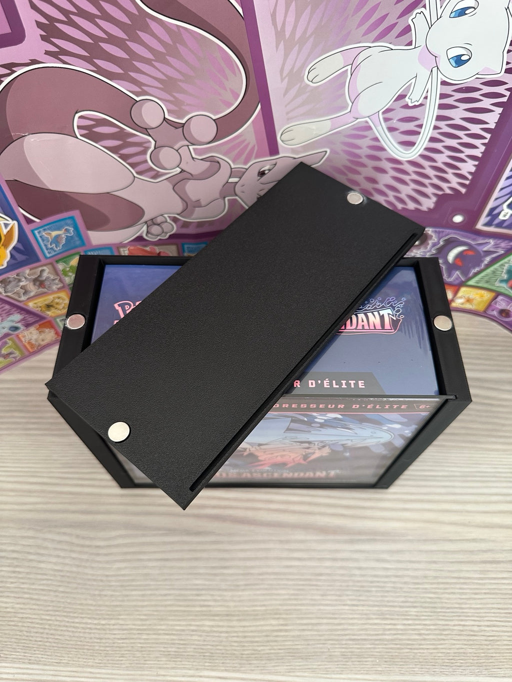 Protection ETB  sans texte - Coffret Dresseur d'Élite Pokémon - Noir